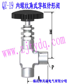 QZ-19 內(nèi)螺紋角式穿板針形閥QZ-19 Femals Screw Angle Pattern Wall-separting Needle Valve