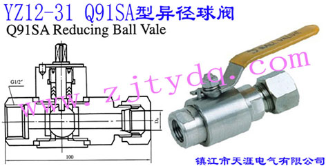 YZ12-31 Q91SA型異徑球閥YZ12-31 Q91SA Reducing Ball Valve